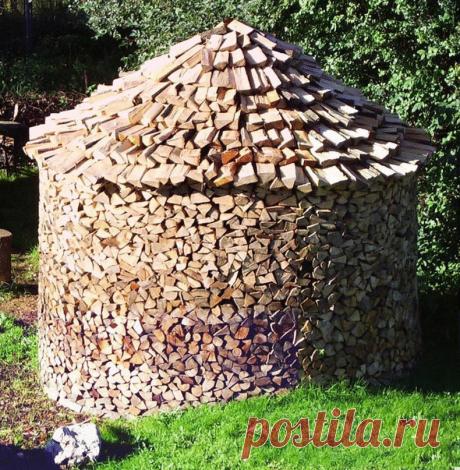ЭРГОНОМИЧНАЯ УКЛАДКА ДРОВ НА ЗИМУ. МЕТОД ХОЛЬЦХАУЗЕН
