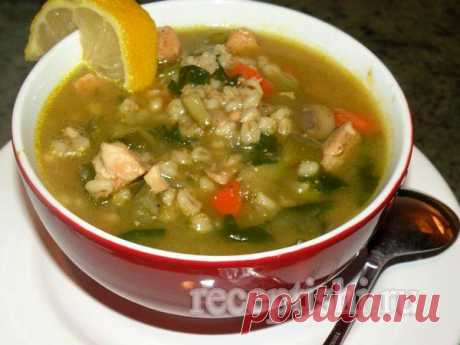 Таронский куриный суп с перловкой