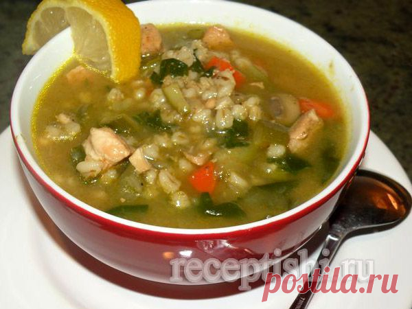 Таронский куриный суп с перловкой