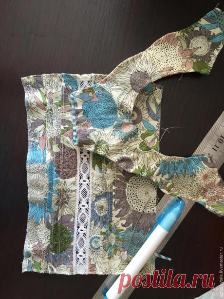 Шьем передник-пелерину для куколки - Ярмарка Мастеров - ручная работа, handmade