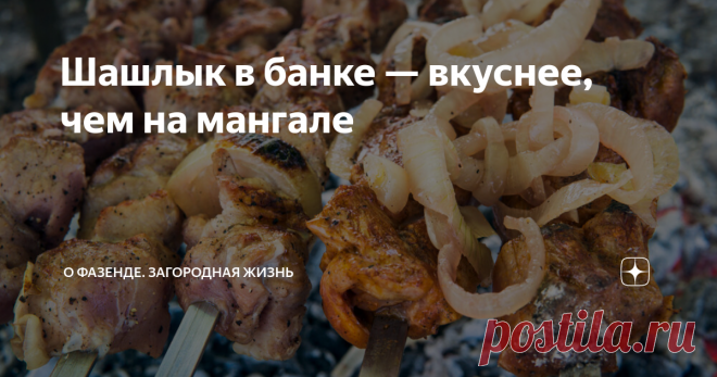 Шашлык в банке — вкуснее, чем на мангале Если по разным причинам нет возможности приготовить шашлык во дворе (например, зимой, когда на улице слишком холодно и нельзя находиться долго на морозе), рассматривают альтернативные варианты. Среди них – применение стеклянной емкости разного объема. Благодаря такой технологии шашлык в банке становится еще более вкусным.