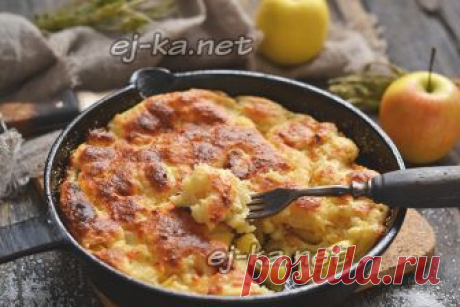 Творожная запеканка с яблоками в духовке, пошаговый рецепт с фото | Рецепты с фото