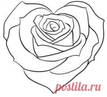 НАША СТРАНА МАСТЕРОВ: Рисуем розу из сердца. Все очень просто, очень легкий мастер-класс. Ни каких навыков рисования не нужно!