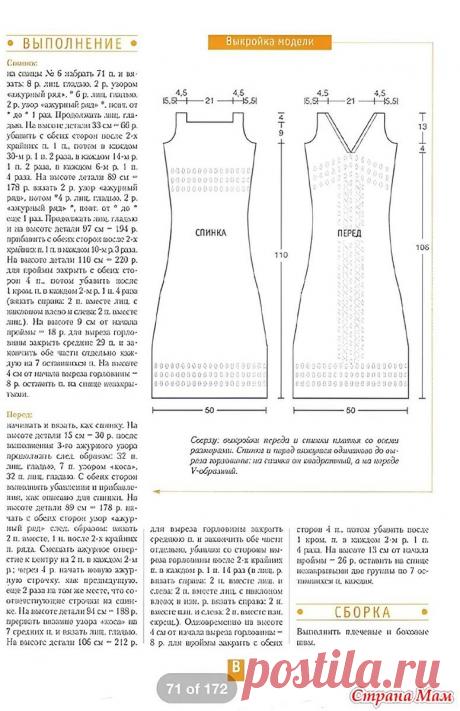 7 КРАСИВЫХ ПЛАТЬЕВ СПИЦАМИ НА ЛЕТО 2024! | Копилка узоров (Вязание спицами) | Дзен