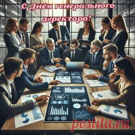 Открыты Вам большие спектры,
Ответственности груз большой,
В день генерального директора
Вас поздравляем всей душой!