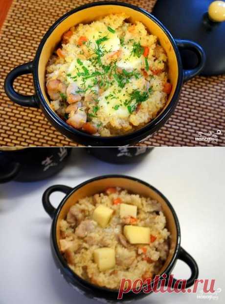 Пшенка в горшочке - пошаговый кулинарный рецепт на Повар.ру