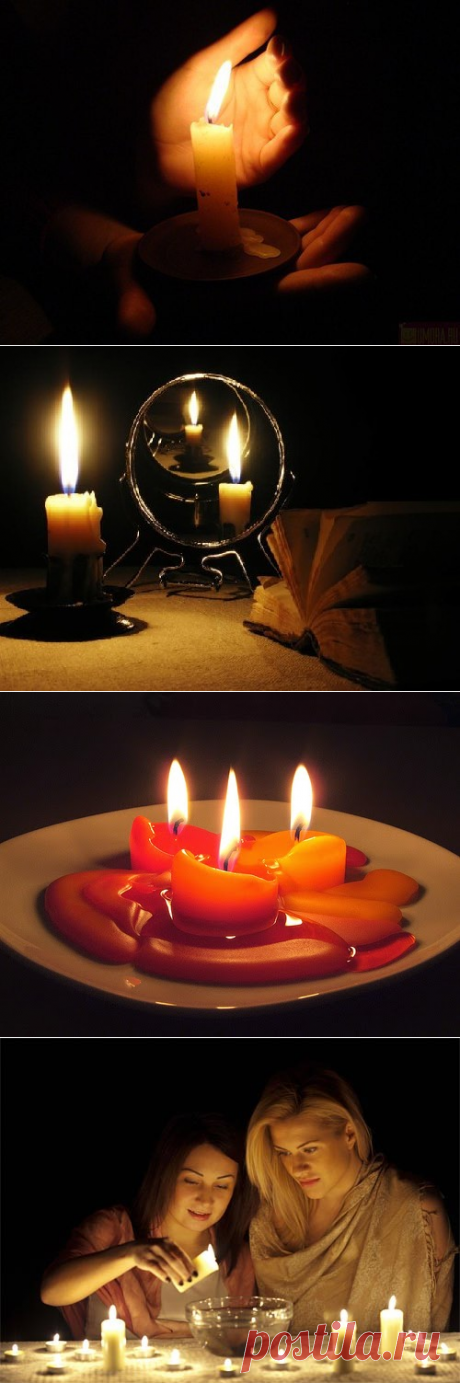 Гадания на свече и воде