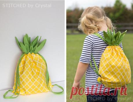 Pineapple Drawstring Backpack | Make It and Love It