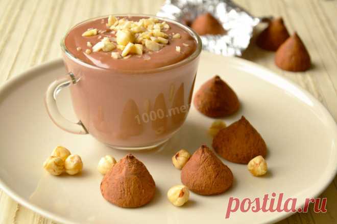 Кисель с какао и лесными орехами