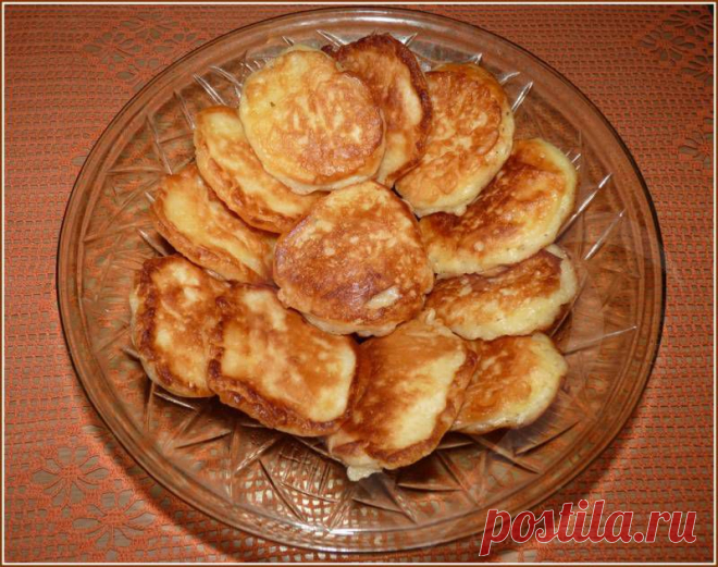 Оладьи на кефире с апельсиновым соусом