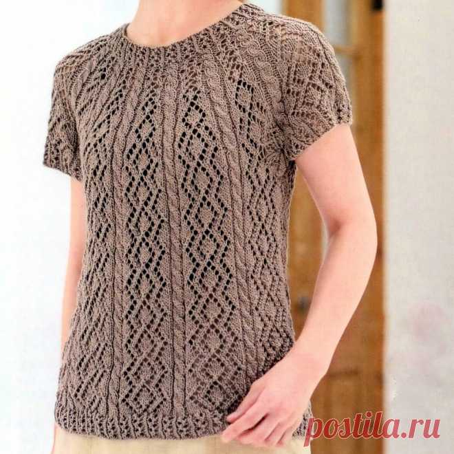 Японская кокетка: 5 ажурных моделей из японских журналов по вязанию | Вязание с Paradosik_Handmade | Дзен