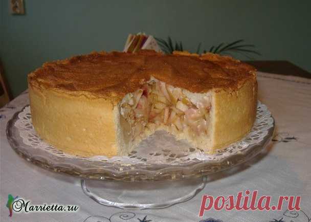Яблочный пирог с безе. Вкусный рецепт