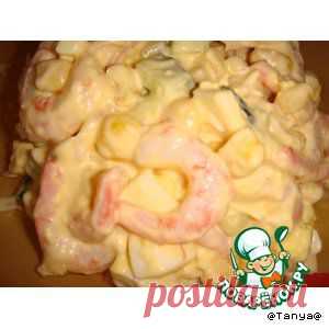 "Быстрый салат с креветками" - кулинарный рецепт