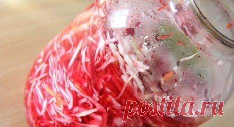 ВКУСНЕЙШАЯ МАРИНОВАННАЯ КАПУСТА СО СВЕКЛОЙ