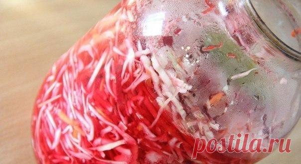 ВКУСНЕЙШАЯ МАРИНОВАННАЯ КАПУСТА СО СВЕКЛОЙ