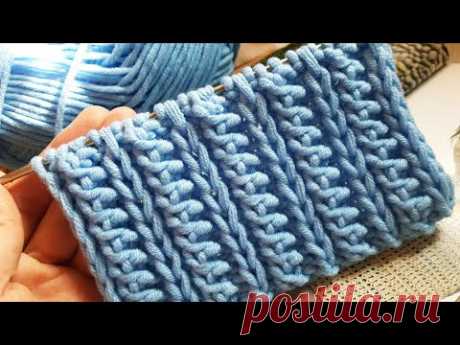Ещё один сказочный узор спицами 💃 knitting pattern. - YouTube