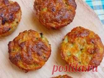 Маффины из кабачка и творога