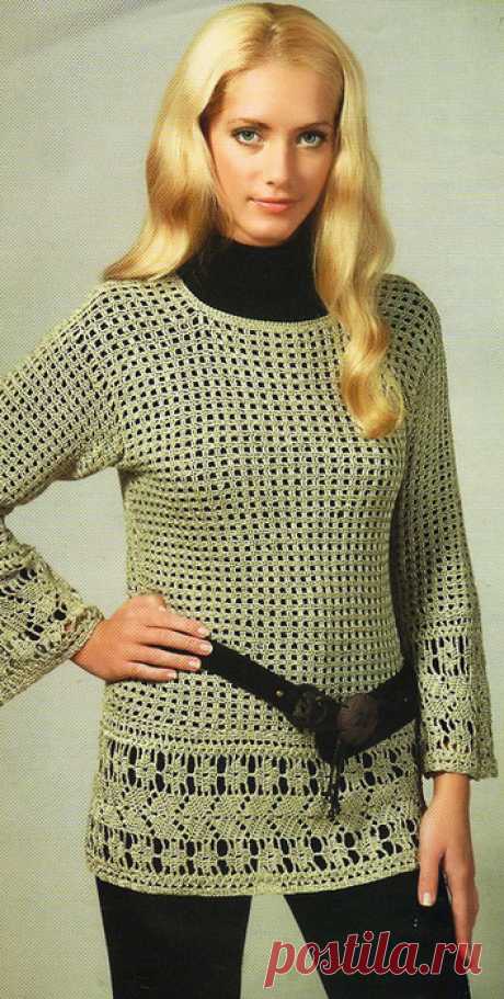 Джемпер с каймой