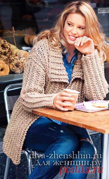 Кардиган спицами схема и описание