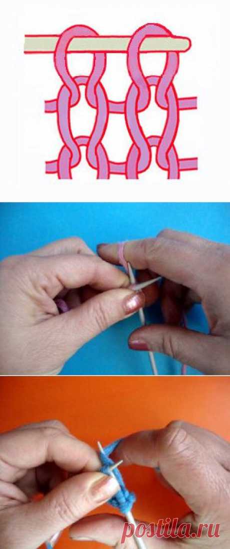 Начинаем вязать – Видео уроки вязания » Вязание спицами – Урок №31 – “Нестандартный английский метод вязания лицевой петли за заднюю стенку петли”