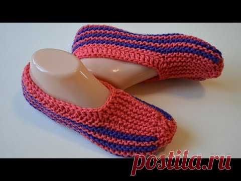 Следки на двух спицах простейший способ