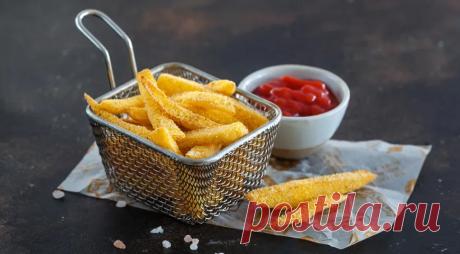 Картофель фри в хрустящей обсыпке
Картофель фри - один из самых популярных гарниров. Обсыпка из прованских трав сделает его вкус более пикантным.