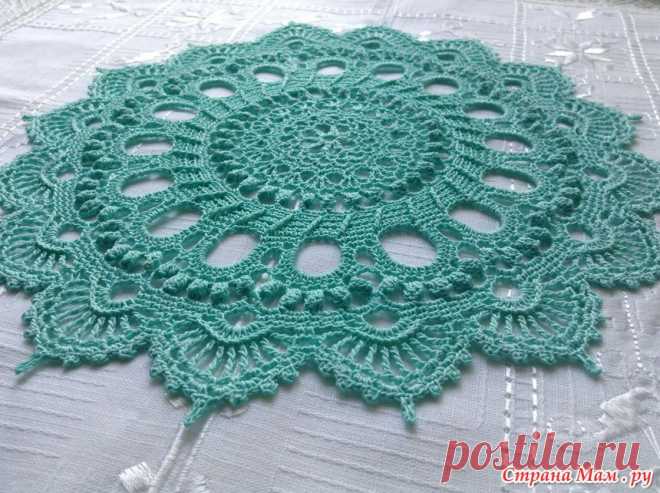 Patricia Kristoffersen и ее салфетки! Вяжем мечту! Ковер или салфетка "Splendid "! Описание, схема вязания и подробный МК в фотографиях! - Вяжем вместе он-лайн - Страна Мам