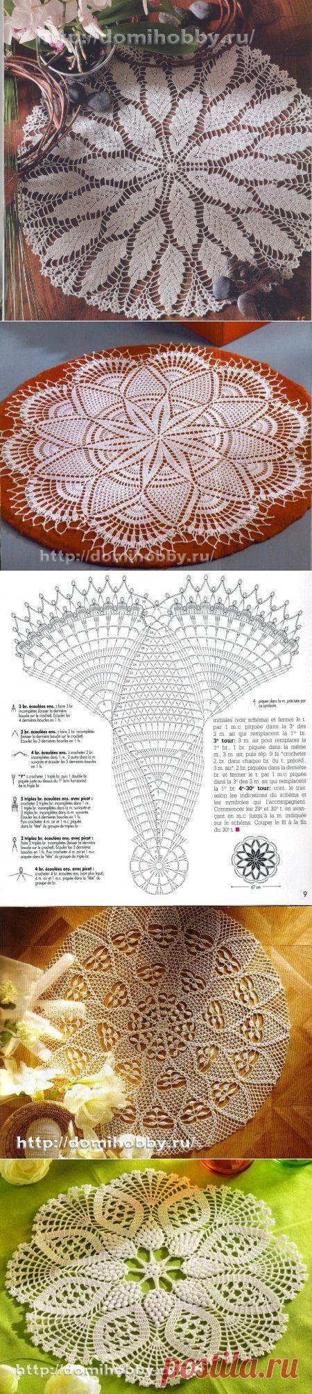 Эффектные салфетки, связанные крючком — Рукоделие