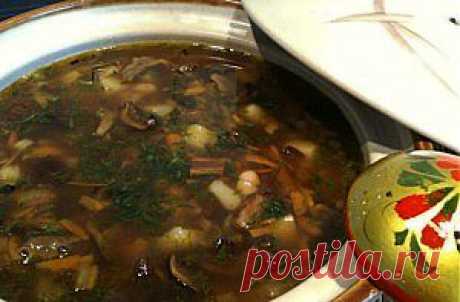 Похлебка с фасолью и грибами » Постные рецепты, постные блюда, постная кухня