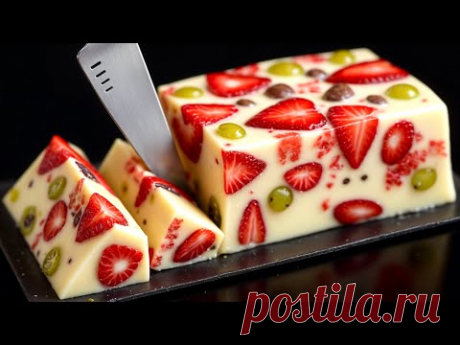 ❗Nur Milch und Obst! Leckeres und gesundes Dessert ohne Gelatine und Backen in 5 Minuten