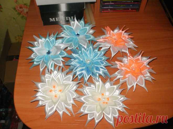 резиночки - георгины