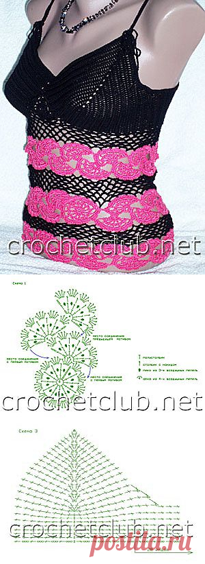 Летний топ с элементами ленточного кружева. Мастер-класс