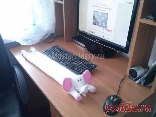 Клавиатурный слон из флиса. Мастер-класс с пошаговыми фото