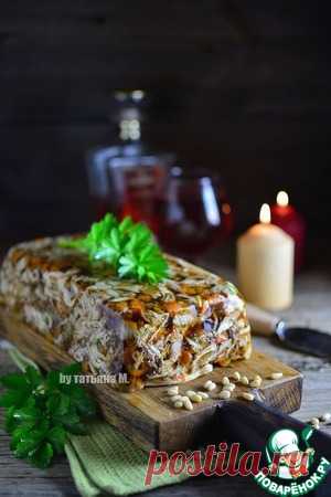 Пряный куриный зельц с оливками - кулинарный рецепт