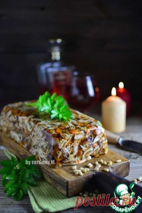 Пряный куриный зельц с оливками - кулинарный рецепт