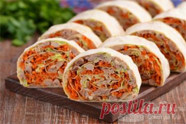 Как же это вкусно! 7 разных начинок для рулетов из лаваша | Совет да Еда | Дзен