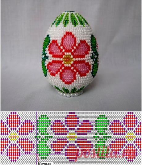 Пасхальные яйца из бисера, мастер-классы плетения, схемы