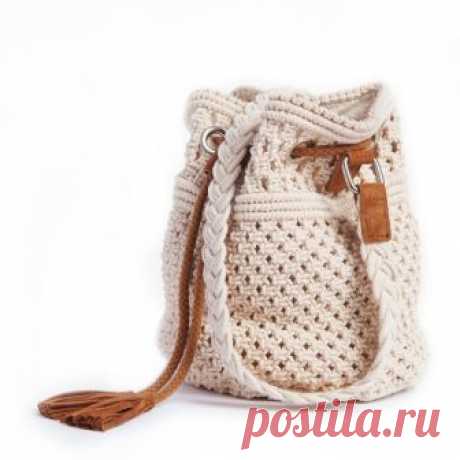 Сумка "мешок", из макраме бежевый Mademoiselle R | купить в интернет-магазине La Redoute