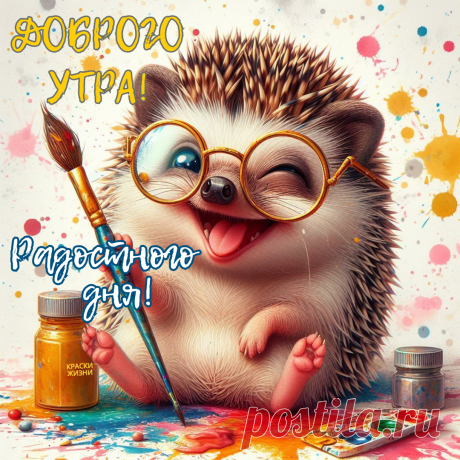 С наступившим утром добрым,
Позитивным, ярким, бодрым!