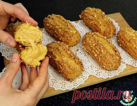 Карамельно-ореховые эклеры – кулинарный рецепт