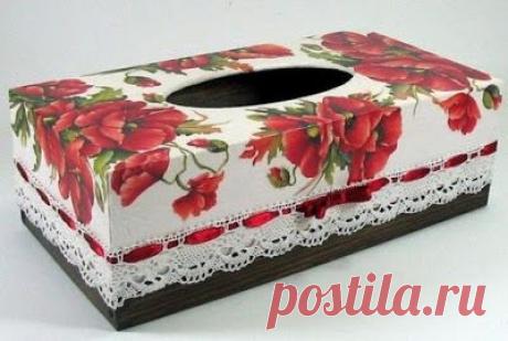 ДЕКУПАЖ САЛФЕТКАМИ. КОРОБОЧКИ ДЛЯ САЛФЕТОК.