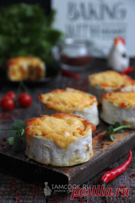 Полезней пирожков, вкусней котлет - рулет из лаваша с курицей в духовке