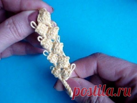 Как вязать колосок Урок 299  How to crochet spica
