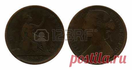 Penny, Great Britain, Victoria, 1862 Royalty Free Stock Photo, Pictures, Images And Stock Photography. Image 25813012.