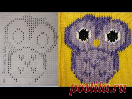 ВЫШИВКА по петлям /ДЕТСКИЙ КОМБИНЕЗОН СПИЦАМИ
