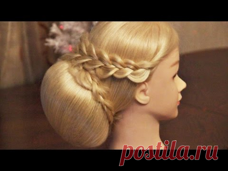 Hairstyle for long hair - Свадебная причёска с валиком - Hairstyles by REM