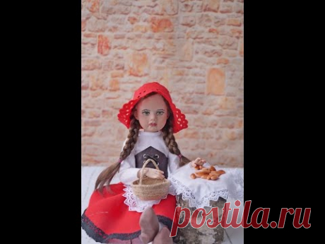 Фарфоровая шарнирная кукла. Обзор.