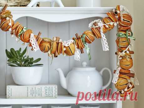 Мастер-класс: ароматная цитрусовая гирлянда . Милая Я