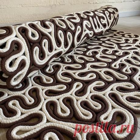 Ковёр коллекции Равлик . Цвета шоколад и белый. В наличии 200*160 - 7395 грн #декордлядома #килим #дизайнеринтерьера