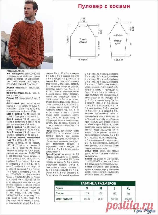 мужские свитера вязанные спицами со схемами: 14 тыс изображений найдено в Яндекс.Картинках